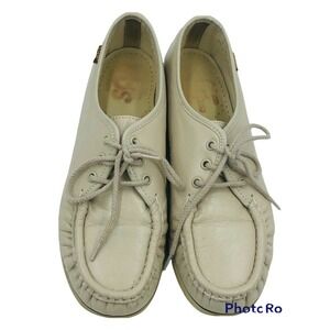 SAS San Antonio Shoe Bone/Beige Women's Orthopedic Shoes Size 7.5 M Hand-Sewn